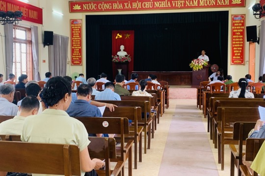 Xã Giao Hưng triển khai chiến dịch làm giàu, làm sạch cơ sở dữ liệu đất đai 