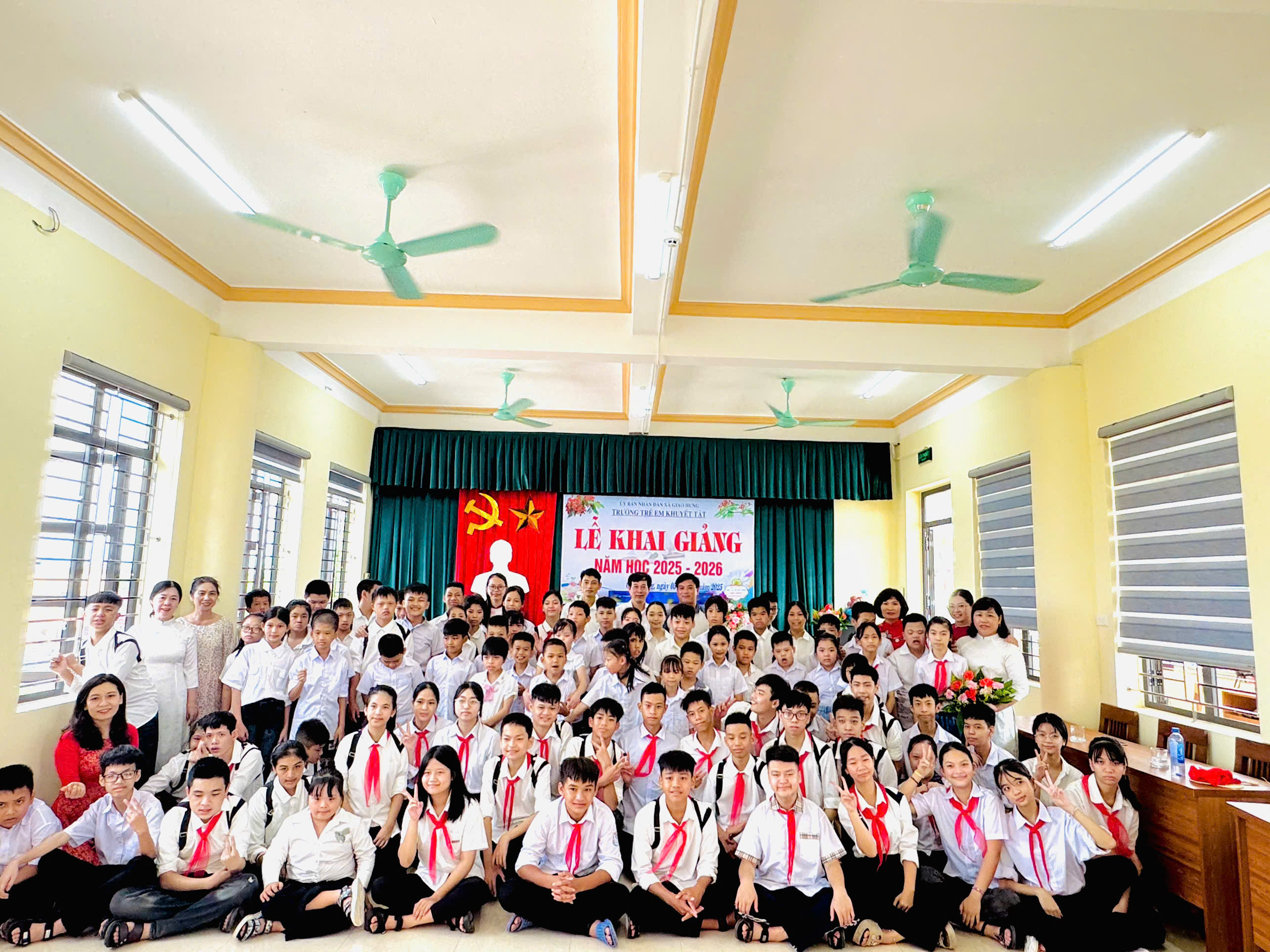 Các trường học xã Giao Hưng tổ chức khai giảng năm học mới