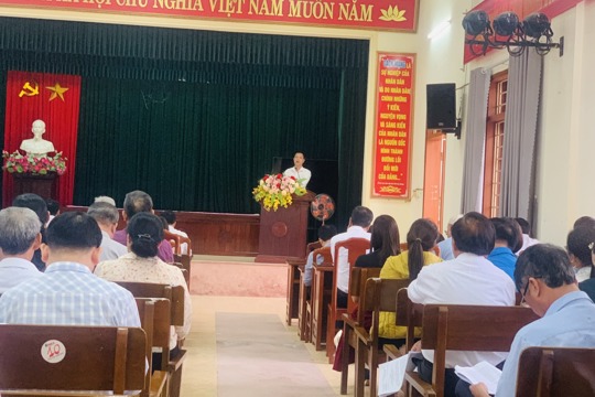 Xã Giao Hưng tổ chức Hội nghị triển khai các nhiệm vụ  trọng tâm tháng 11/2025